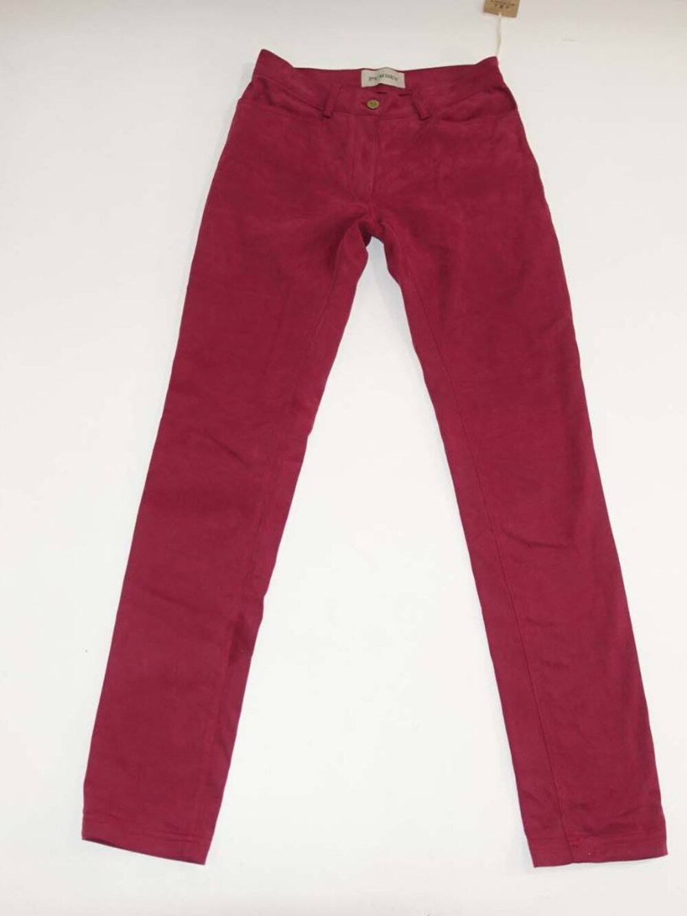 Purdey Women's Cotton Stretch 5 Pocket Trouser Pants NWT Size 8 Red 33" Inseam